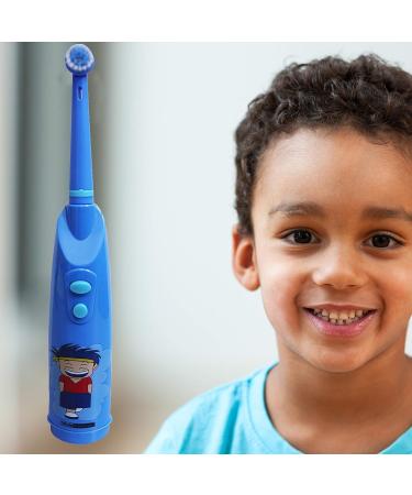 Kids Electric Toothbrush - Extra Soft Bristles 5000 RPM Age 3+ KiddyCare Vivid Blue - International Shipping - Buy Online on GoSupps.com