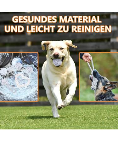Cabertary 6-Piece Indestructible Dog Toy Set | Chewing Rope Knot Balls for Small & Medium Dogs | Robust Dental Care Toys - Buy Online on GoSupps.com