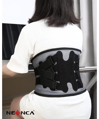 NEENCA Adjustable Back Support Brace for Pain Relief - FSA/HSA Approved | Lumbar Support for Herniated Disc Sciatica & Scoliosis - International Shipping Available - Buy Online on GoSupps.com