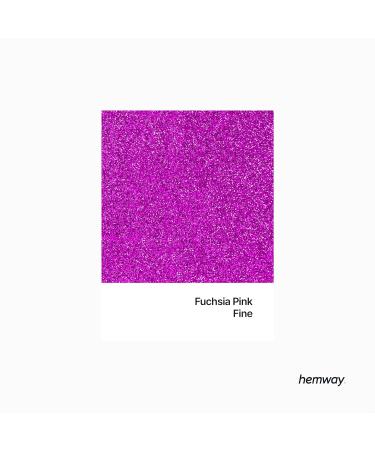 Hemway Fine Fuchsia Glitter 100g - Cosmetic Safe Pink Glitter 1/64 Fine 0.4mm | Perfect for Crafts & Beauty - Buy Online on GoSupps.com