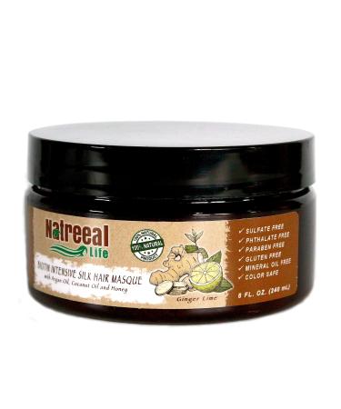 intensive biotin deep conditioning hair mask with Argan oil Organic Coconut oil and Honey - deep reconditioning for damaged or color treated hair - protein hair treatment - 8oz