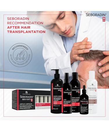 Seboradin Ampoules FORTE for Men Anti-hair loss Intensive Baldness Treatment 14 Ampoules of 5.5 ml - Buy Online on GoSupps.com