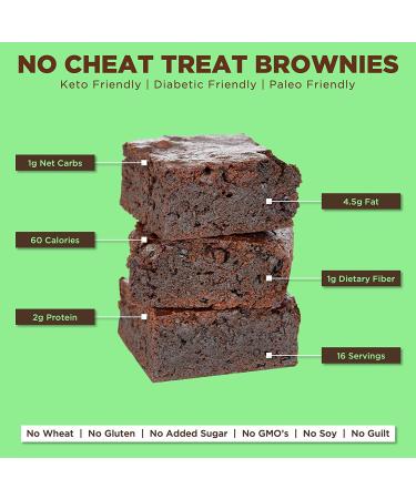 Paulinas Keto Chocolate Brownie Cake Mix  Just 1g Net Carbs Per Serving  Gluten Free  Low Carb  Diabetic & Paleo Friendly  Sugar Free Dessert  Non-GMO  Easy To Make  16 Servings - Buy Online on GoSupps.com