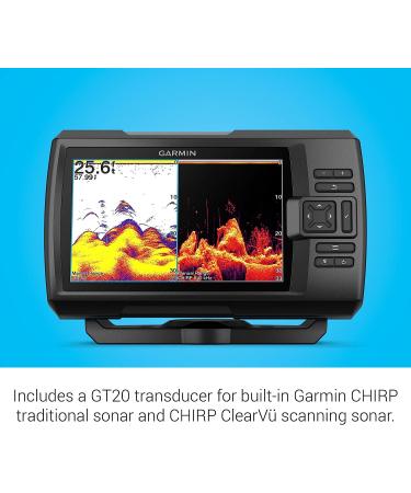 Garmin Striker Vivid 7cv 7-Inch Color Fishfinder with Transducer - Vivid Scanning Sonar - Easy-to-Use (010-02552-00) - Buy Online on GoSupps.com