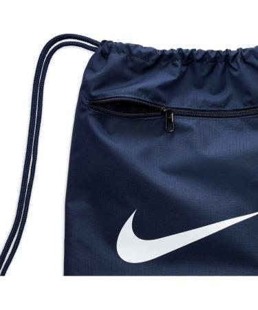 Nike Brasilia Drawstring Pack Bag NKDM3978 - Midnight Navy | Lightweight Gym Sack - Buy Online on GoSupps.com