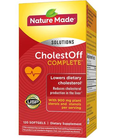 Buy Nature Made CholestOff Complete - 120 Softgels for Heart Health Support - Buy Online on GoSupps.com