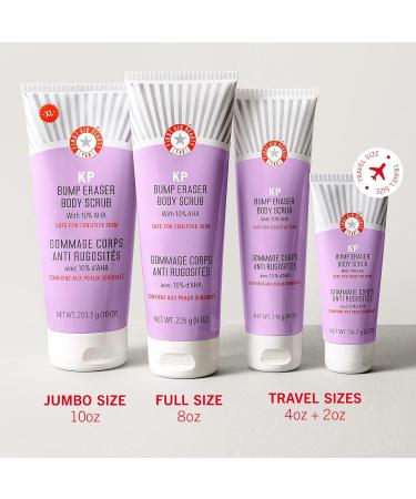 First Aid Beauty - KP Bump Eraser Body Scrub with 10% AHA Keratosis Pilaris Skin Exfoliator with Glycolic & Lactic acids Helps Reduce Chicken Skin Bumps Safe for Sensitive Skin 2 oz 3 ct 2 Ounce (Pack of 3) - Buy Online on GoSupps.com