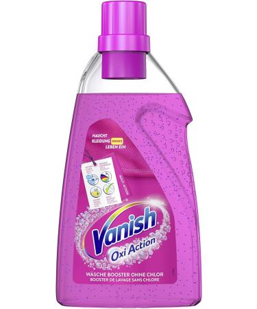 Vanish Oxi Action Gel Pink - Stain Remover Gel without Chlorine - Removes Stains Nourishes & Removes Odours - For Colourful Laundry - 1 x 1.5 L - Buy Online on GoSupps.com