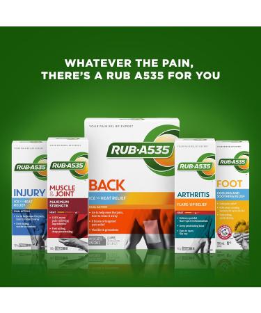 RUB A535 Back Ice to Heat Relief Dual Action Patches 4 Count - Buy Online on GoSupps.com
