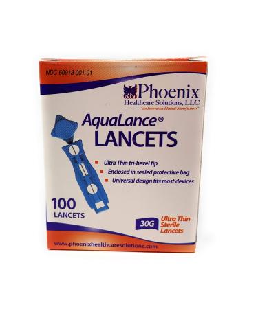 Aqualance 30G Lancets - 100