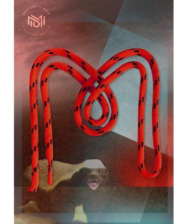 Honey Badger Heavy Duty Kevlar Work Boot Laces - 45 Round Shoelaces (Red/Black) - USA Made (1 Pair) - Buy Online on GoSupps.com