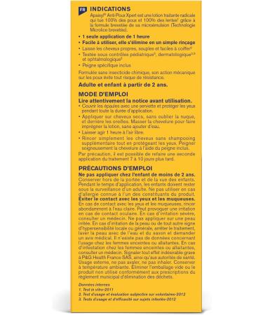 APAISYL Lotion Anti-Poux Xpert Tue 100% des Poux et des Lentes en 1 heure 1 seule Application Micro-Emulsion brevet e Peigne Offert 200ml 200 ML - Buy Online on GoSupps.com