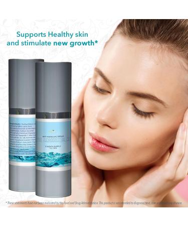 Pro Hydrossential 2x Serum - Anti-Aging Eye Serum for Dark Circles Puffy Eyes & Wrinkles - Vitamin C & Lactic Acid for Youthful Skin - Buy Online on GoSupps.com