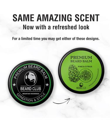 Mountain Woodsman Beard Balm for Men - Premium Natural Beard Conditioner and Styling Wax - Prevents Itching and Flaking - Organic Beard Softener - Buy Online on GoSupps.com