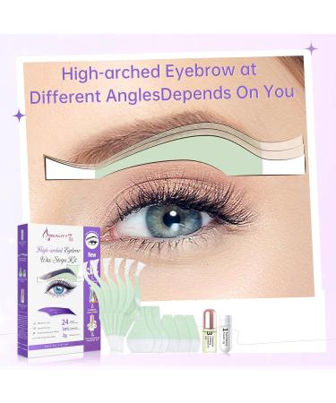Beauty7 Cold Wax Strips for Eyebrows - Pain-Free Precise Depilation for High-Arched Eyebrow Shape - Quick & Easy Waxing Solution for Women | International Shipping Available - Buy Online on GoSupps.com