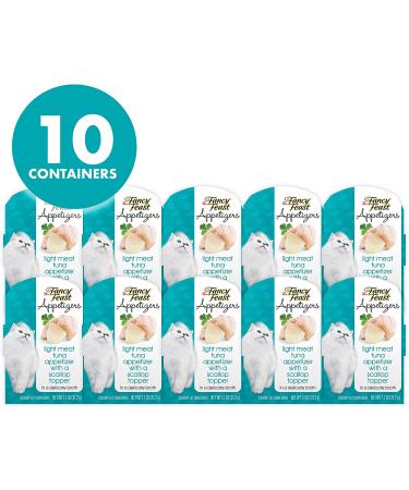 Purina Fancy Feast Appetizers Adult Gourmet Wet Cat Food - Light Meat Tuna & Scallop, 1.1oz (Pack of 10) - Buy Online on GoSupps.com
