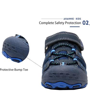 Ahannie Boys Summer Trekking & Hiking Shoes Sandals - Sport Outdoor Sandals with Arch Support for Children - 27 EU Bleu Marine - Buy Online on GoSupps.com