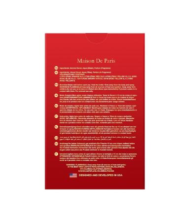 Hybrid & Company Women Maison De Paris Red Eau De Parfum Natural Spray Vaporisateur 3.4 Fl Oz MAISON DE PARIS RED 3.4 Fl Oz (Pack of 1) - Buy Online on GoSupps.com