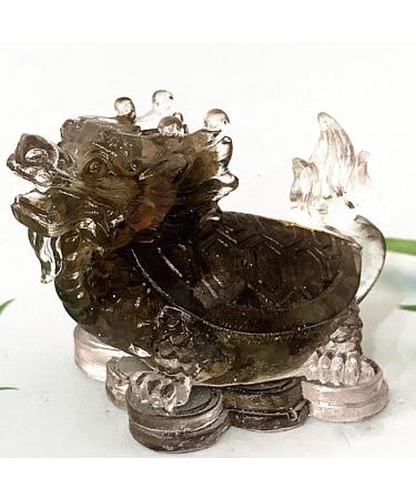Dragon Turtle Figurines Crystals and Stones Natural Amethyst Room Decor Rose Quartz Moonstone Labradorite Home Room Desk Decoration (Color : Obsidian Size : 1PC) 1PC Obsidian - Buy Online on GoSupps.com