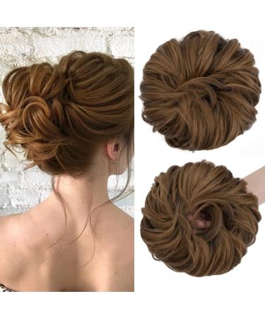 S-Noilite hair pieces for women hair scrunchies thick messy bun hair bun updo Chignons ponytail extenions - Medium Light Brown to Dark Blonde 6T27 - Buy Online on GoSupps.com
