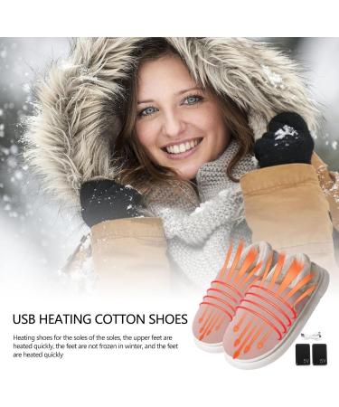Buy Decorhome Electric Heating Shoes | USB Plush Slippers with Temperature Control for Winter | Perfect Gift for Mother Daughter & Girlfriend - Buy Online on GoSupps.com