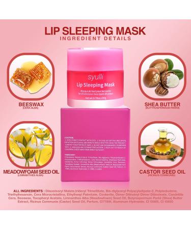 Organic Vitamin C Sleeping Lip Mask | Hydrate & Repair Overnight Lip Care for Men & Women | Nourishing Treatment for Cracked & Dry Lips - Buy Online on GoSupps.com