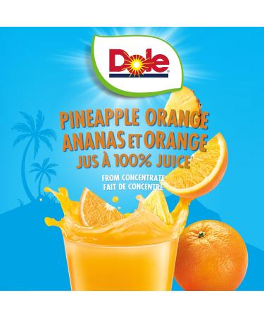 Dole 100% Pineapple Orange Juice Excellent Source of Vitamin C 240 ml (Pack of 24) - Buy Online on GoSupps.com