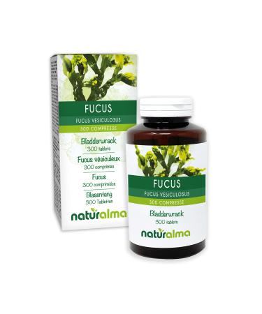 Bladdertang (fucus vesiculosus) Thallus (algae) natural gra |150 G |300 tablets of 500 mg |Dietary supplement |Of course and vegan