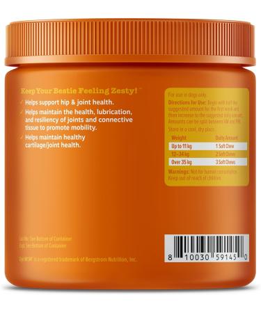Glucosamine for Dogs Mobility Chews - Premium Hip and Joint Supplement for Dogs with Glucosamine Chondroitin & OptiMSM Supports Dog Arthritis Pain Relief Duck Flavour 90 Count Zesty Paws Duck 90 Count (Pack of 1) - Buy Online on GoSupps.com