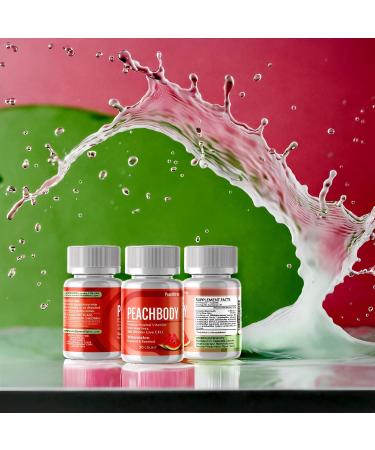 Watermelon Flavored Probiotic Vaginal Suppositories | Aloe Vera & pH Balance Support - Peachbody 30 Vegetable Capsules - Buy Online on GoSupps.com