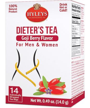 Hyleys Tea Dieter's Tea avec saveur de baies de Goji 14 sachets de th 25 sachets (1 pi ce) - Buy Online on GoSupps.com
