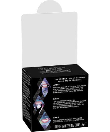 ARC Teeth Whitening Strip Kit with Blue Light - 28 Strips (14 Pack) for Ultimate Smile Brightening - Buy Online on GoSupps.com