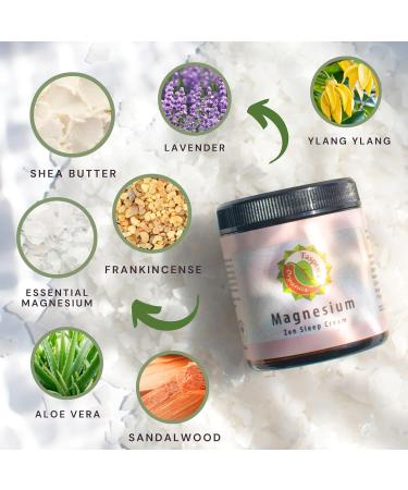 Magnesium Zen Sleep Cream - Deep Relaxation Muscle Relief Natural Ingredients - Non-Greasy & Cruelty-Free (1.7 oz - Buy Online on GoSupps.com