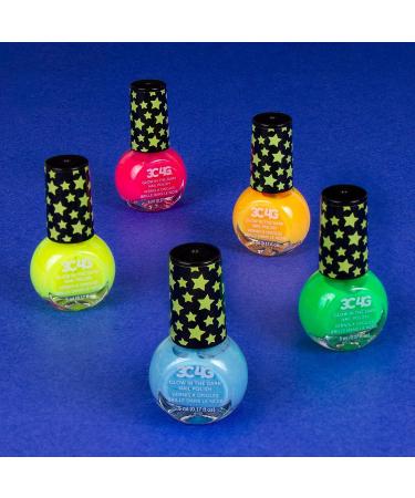 Three Cheers for Girls Glow in the Dark Nail Polish Set - Non-Toxic Kit for Kids & Teens - 5 Colors - Ages 8 - Buy Online on GoSupps.com