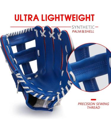 Buy 10.5-Inch Blue & White Baseball Gloves for Kids | Softball Gloves for Youth Training & Beginners - Ideal Gift - Buy Online on GoSupps.com