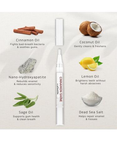 Primal Life Organics Real White Teeth Whitening Pens All-Natural Peroxide-Free Sensitivity-Free 3 Pack (Cinnamon) - Buy Online on GoSupps.com