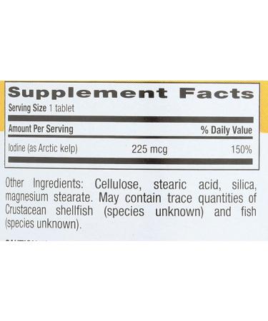 Country Life Norwegian Kelp 225 mcg - 300 Tablets - Buy Online on GoSupps.com