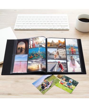 Hongxing Fabric Frame Cover Photo Album 4x6 1200 Pockets Photos  Linen Cover  Extra Large Capacity Wedding Picture Albums Holds 1200 Horizontal and Vertical Photos (1200Pockets  Black) (hx) 1200Pockets Black - Buy Online on GoSupps.com