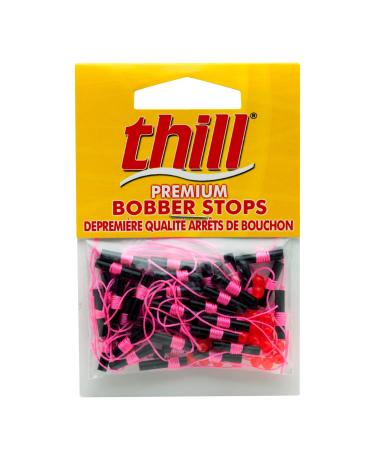 Thill Premium Bobber Stops for Fishing Floats, Fishing Gear and Accessories, 40 Pack, Hot Pink