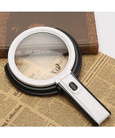 5X 10X Illuminated Magnifying Glass Desktop with Led Lights for Reading Crafts Repair Magnifier Lofty Ambition - Buy Online on GoSupps.com