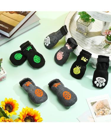 Reginary 16-Piece Anti-Slip Dog Socks for Small to Medium Dogs - Traction Control Skid for Hardwood Floors - Medium Size - Buy Online on GoSupps.com