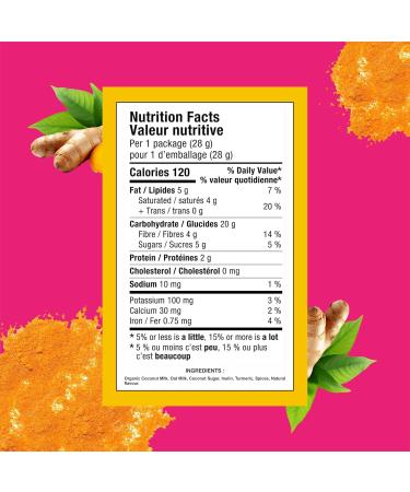 Healthy Crunch Golden Turmeric Instant Latte - 2 Units x 112g - Organic Coconut & Gluten-Free Oat Milk Powder Dairy-Free Soy-Free Caffeine-Free Peanut-Free Tree Nut-Free Lower Sugar & Delicious - Buy Online on GoSupps.com