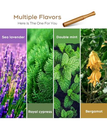 Quit Bad Habit Air Device Refreshing Refresh Natural Plant ExtractLifts Spirits Upgraded Version Wood 4 Pcs - Buy Online on GoSupps.com