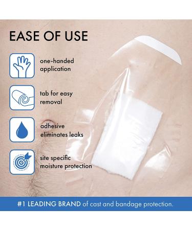 Seal-Tight Shield Shower Patch - Waterproof Bandage Cover for Showering (5/pkg), Latex-Free, Made in USA - Buy Online on GoSupps.com