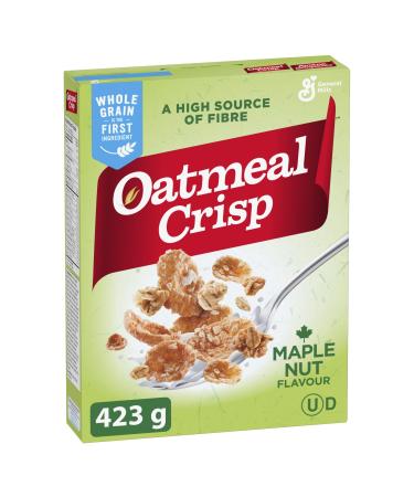 OATMEAL CRISP Maple Nut Flavour Cereal 423 Grams Package of Cereal Whole Grain is The First Ingredient