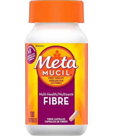 Metamucil Daily Psyllium Husk Powder Supplement 3-in-1 Fibre for Digestive Health Capsules 100 Count 100 count (Pack of 1) Fiber Supplement - Buy Online on GoSupps.com