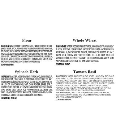 Mission Carb Balance Tortilla Variety Pack - 12 oz (Pack of 4) - Flour, Whole Wheat, Spinach Herb, Tomato Basil - Buy Online on GoSupps.com