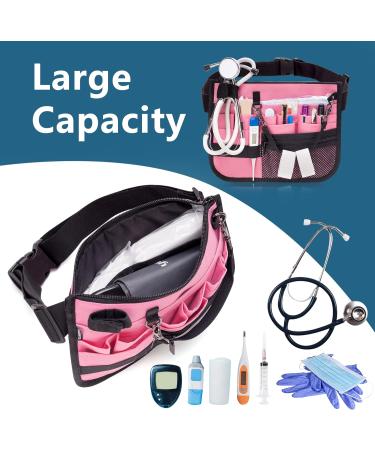 Damero Nurse Fanny Pack - Pink Waist Bag with Tape Holder for Stethoscopes & Medical Supplies - Buy Online on GoSupps.com