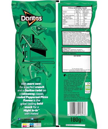 Doritos Loaded Pepperoni Pizza 180g - Delicious Snack for Pizza Lovers - Buy Online on GoSupps.com