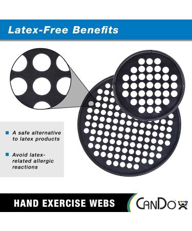 Buy Cando Power Web Hand Trainer - Latex-Free 35.6 cm Black | X-Heavy Grip Strength Training - Buy Online on GoSupps.com
